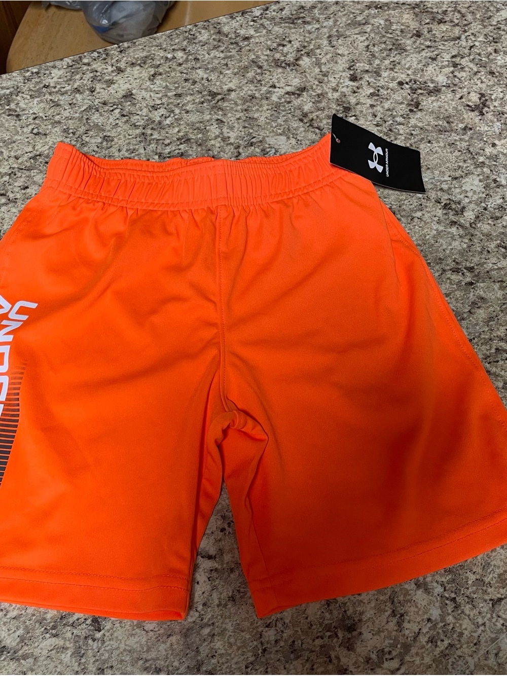 Under Armour Neon Orange Athletic Shorts